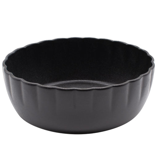 Aito Hana Salad Bowl Set 14cm Black Seto Ware 288536-Kiichin - The #1 Place for Japanese Goods in Your Hand!