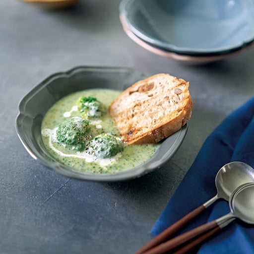 Aito Mino Ware Salad Bowl Plate 17cm Gray Dishwasher/Microwave Safe 111078-Kiichin - The #1 Place for Japanese Goods in Your Hand!