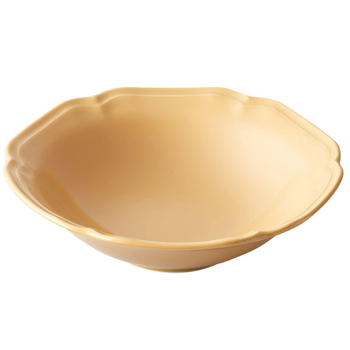 Aito Mino Ware Salad Bowl Plate 17cm Honey Yellow Dishwasher/Microwave Safe 111090-Kiichin - The #1 Place for Japanese Goods in Your Hand!