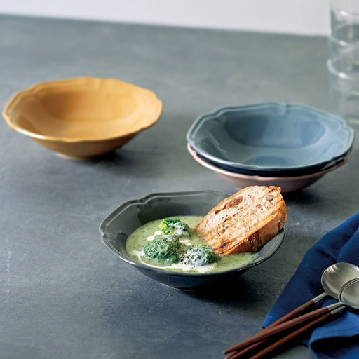 Aito Seisakusho Libre Salad Bowl Plate 17cm Smoky Blue 111082-Kiichin - The #1 Place for Japanese Goods in Your Hand!