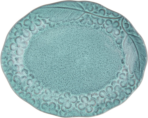 Aito Lien Lien 18cm S Aqua Blue Plate Dish Mino Ware 267860-Kiichin - The #1 Place for Japanese Goods in Your Hand!