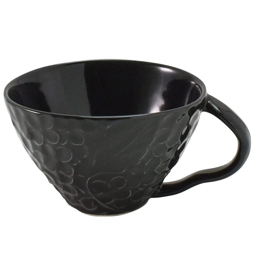 Aito Lien Lien Soup Cup Mug 330ml Black Mino Ware Japan 267902-Kiichin - The #1 Place for Japanese Goods in Your Hand!