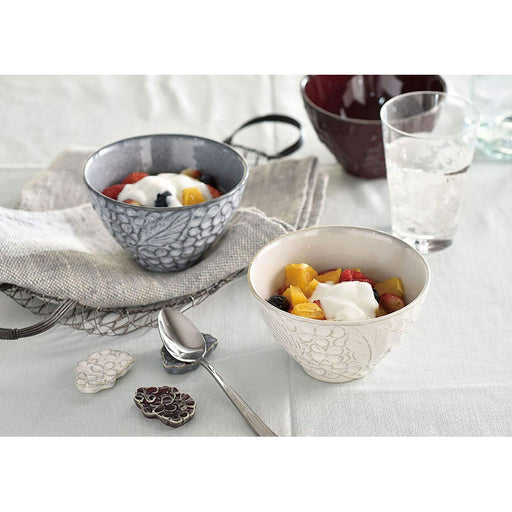 Aito Lien Bowl Plate 11x7cm Gray Mino Ware Japan 267812-Kiichin - The #1 Place for Japanese Goods in Your Hand!