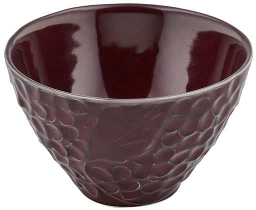 Aito Lien Bowl Plate 11x7cm M Purple Mino Ware Japan 267813-Kiichin - The #1 Place for Japanese Goods in Your Hand!