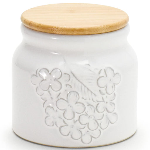 Aito Lien Canister Storage 10cm White Mino Ware 267923-Kiichin - The #1 Place for Japanese Goods in Your Hand!