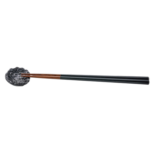 Aito Lien Chopsticks Set Wakasa Painted 22.5cm Dishwasher Safe Black Japan 267915-Kiichin - The #1 Place for Japanese Goods in Your Hand!