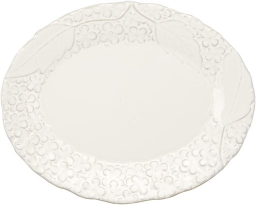 Aito Lien Oval Plate 25x20cm White Mino Ware Dishwasher/Microwave Safe Japan 267831-Kiichin - The #1 Place for Japanese Goods in Your Hand!