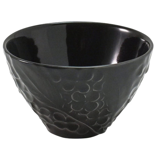 Aito Lien Salad Bowl Plate M 11cm Black Mino Ware Japan 267907-Kiichin - The #1 Place for Japanese Goods in Your Hand!