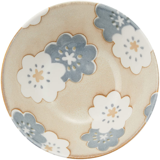Aito Bowl Nordic Flower Gray 14cm Plate Mino Ware Dishwasher/Microwave Safe 266256-Kiichin - The #1 Place for Japanese Goods in Your Hand!