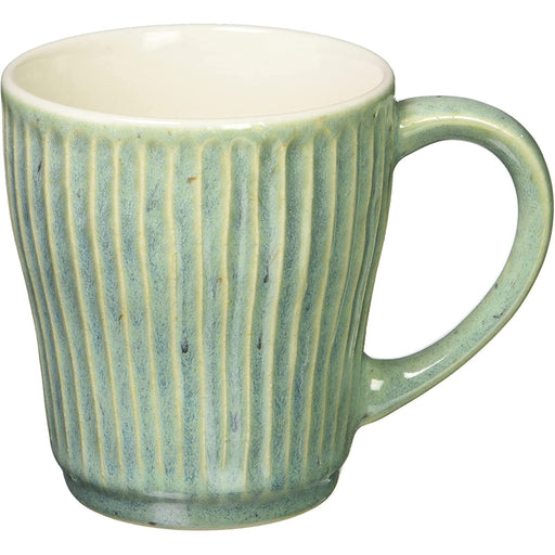 Aito Ripple Mug 330ml Light Green Mino Ware Japan 266404-Kiichin - The #1 Place for Japanese Goods in Your Hand!