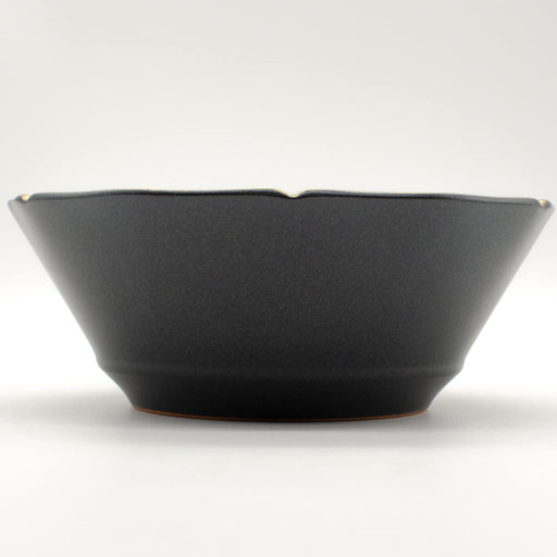 Aito Bowl Stitch Salad Bowl Pot 15cm Black Mino Ware Japan 111061-Kiichin - The #1 Place for Japanese Goods in Your Hand!