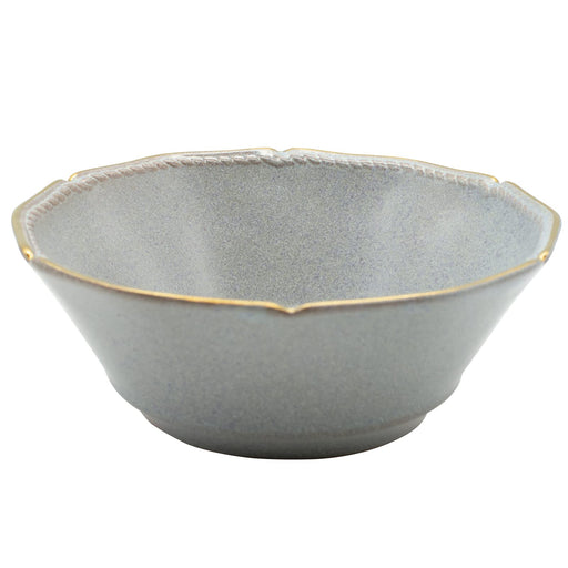 Aito Stitch Salad Bowl Pot 15cm Gray Mino Ware 111060-Kiichin - The #1 Place for Japanese Goods in Your Hand!
