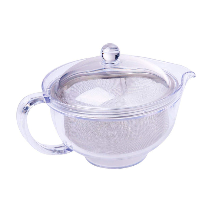 Akebono Sangyo TW-3721 280Ml Steel Mesh Teapot Plastic Transparent Easy Pour Strainer-Kiichin - The #1 Place for Japanese Goods in Your Hand!