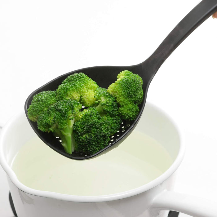 Shimomura Kougyou VB-202 Antibac Nylon Hole Spoon Large Dishwasher Safe Made in Japan-Kiichin - The #1 Place for Japanese Goods in Your Hand!