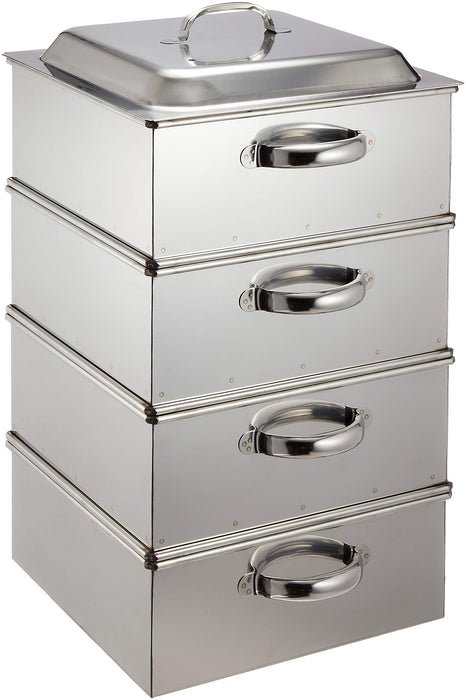 Ebm 18-8 Angle Steamer 30cm 3 Sections-Kiichin - The #1 Place for Japanese Goods in Your Hand!