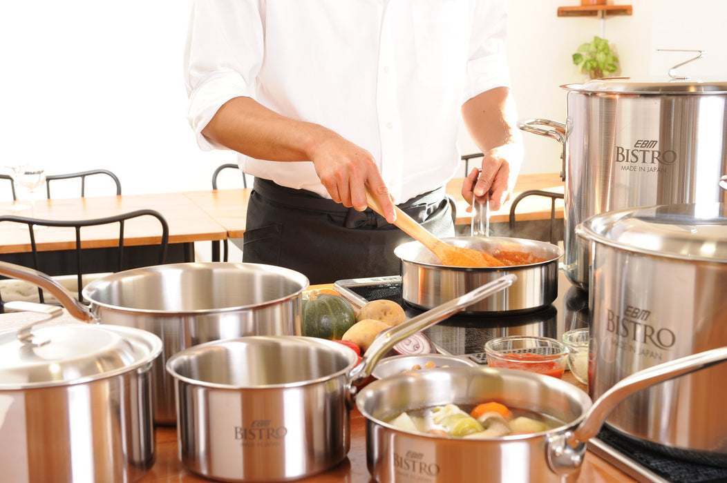 Ebm 3-Layer Clad Shallow Pot 21Cm No Lid-Kiichin - The #1 Place for Japanese Goods in Your Hand!