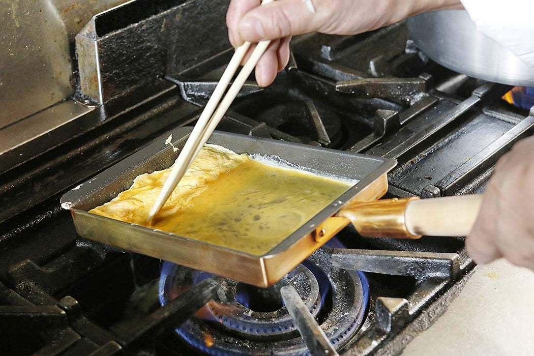 Ebm Copper Tamagoyaki Kansai Type 15cm (Fluorine Resin)-Kiichin - The #1 Place for Japanese Goods in Your Hand!