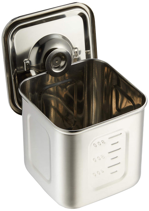 Endo Shoji 10.5cm Deep Square Kitchen Pot - Japan Molybdenum Stainless Steel-Kiichin - The #1 Place for Japanese Goods in Your Hand!