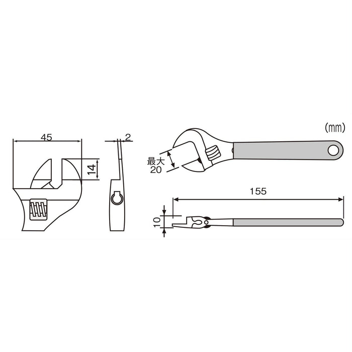 Engineer Smart Monkey TWM-03 155mm Thin Tip-Kiichin - The #1 Place for Japanese Goods in Your Hand!