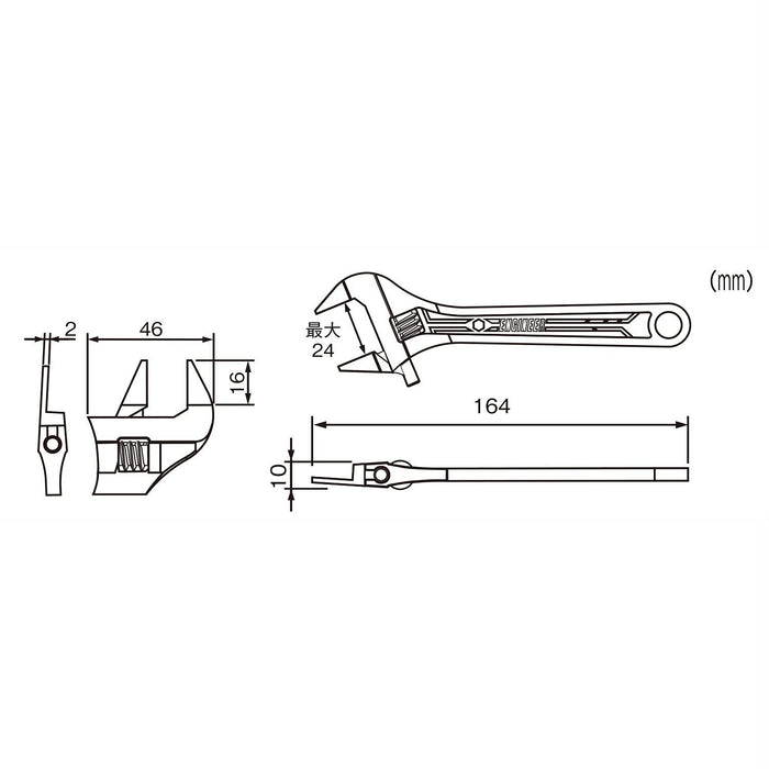 Engineer Smart Monkey Thin Tip 164Mm TWM-07-Kiichin - The #1 Place for Japanese Goods in Your Hand!