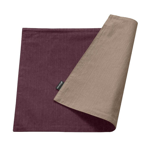 Fabrizm Japan Placemat 40X30Cm Tsumugi Reversible Edo Purple Sepia-Kiichin - The #1 Place for Japanese Goods in Your Hand!