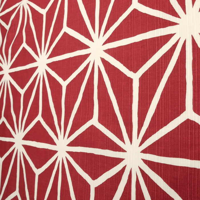 Hama Pattern Japanese Hemp Leaf Red Cloth - 90Cm Size-Kiichin - The #1 Place for Japanese Goods in Your Hand!