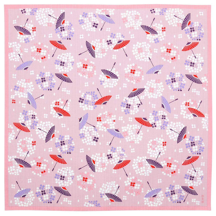 Furoshiki 50Cm Hydrangea Biyori Pink - Japanese Cloth-Kiichin - The #1 Place for Japanese Goods in Your Hand!