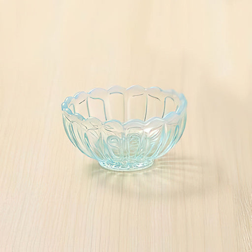 Hirota Glass Japan Yukinohana Blue Mini Bowl - Premium Soda-Lime Glass-Kiichin - The #1 Place for Japanese Goods in Your Hand!