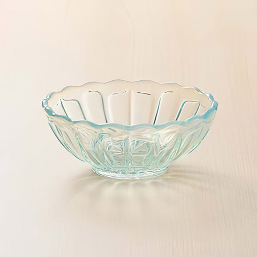 Hirota Glass Japan Yukinohana Blue Small Bowl - Premium Soda-Lime Glass-Kiichin - The #1 Place for Japanese Goods in Your Hand!