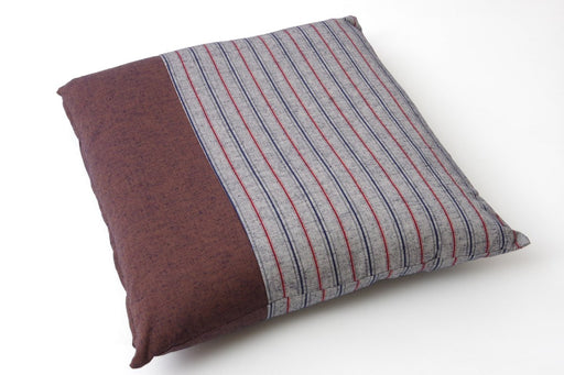 Ikehiko 3312150 Zabuton Meisen 100% Cotton Japan Chikugo Brown Set of 2 - 55x59cm-Kiichin - The #1 Place for Japanese Goods in Your Hand!