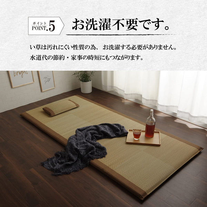 Ikehiko Corp Noah 40 Bed Pad with Pillow, Easy Blue, Single 90X200Cm-Kiichin - The #1 Place for Japanese Goods in Your Hand!
