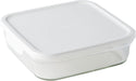 Iwaki Japan 7-Piece Microwave Square Storage Set in White-Kiichin - The #1 Place for Japanese Goods in Your Hand!