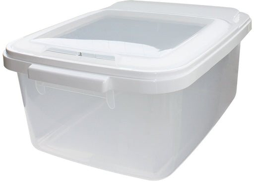 Iwasaki Industry 10Kg Japanese Rice Storage Bins - Clear B-2897Pn-Kiichin - The #1 Place for Japanese Goods in Your Hand!