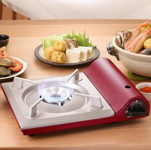 Iwatani Slim II Shiny Red Portable Cassette Fu Tatsujin - Japan's Top Pick-Kiichin - The #1 Place for Japanese Goods in Your Hand!