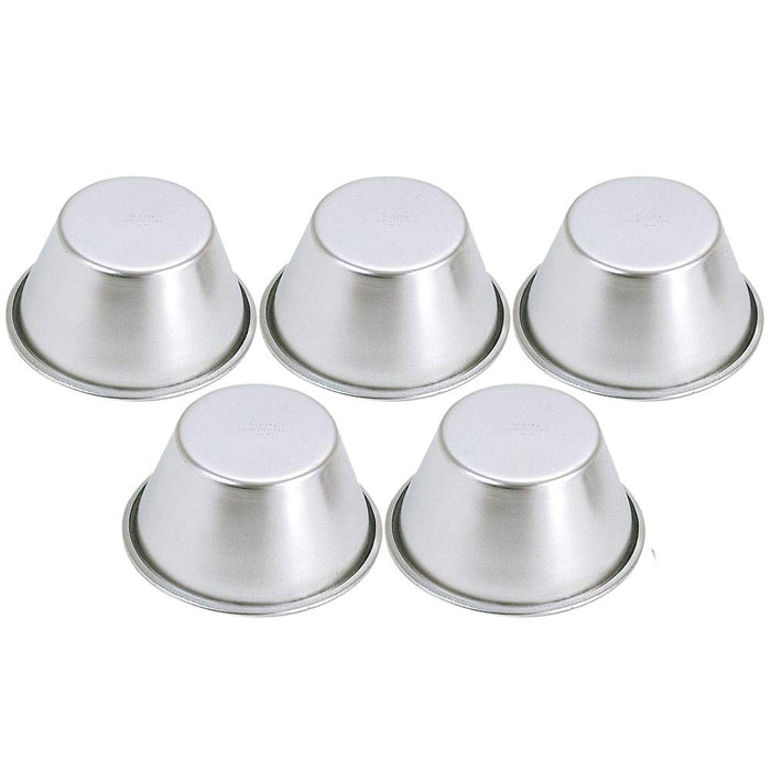 Kai DL6237 Silver Jelly Mold 7x7x3.5cm (Set of 5) Made in Japan-Kiichin - The #1 Place for Japanese Goods in Your Hand!
