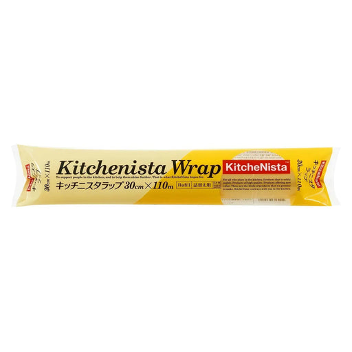 Kitchenista Plastic Wrap Refill - 30cm×110m Convenient and Durable Packaging-Kiichin - The #1 Place for Japanese Goods in Your Hand!