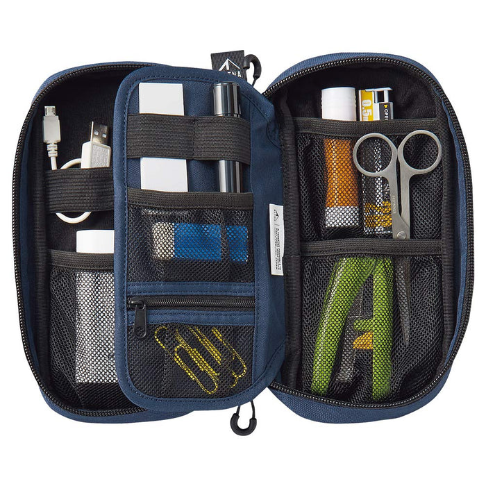 Lihit Lab Japan Cordura Tool Pouch Pen Pouch Black A7764-24 Durable and Stylish Organizer for Tools and Pens-Kiichin - The #1 Place for Japanese Goods in Your Hand!