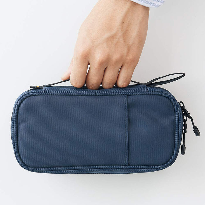 Lihit Lab Japan Cordura Tool Pouch Pen Pouch Black A7764-24 Durable and Stylish Organizer for Tools and Pens-Kiichin - The #1 Place for Japanese Goods in Your Hand!