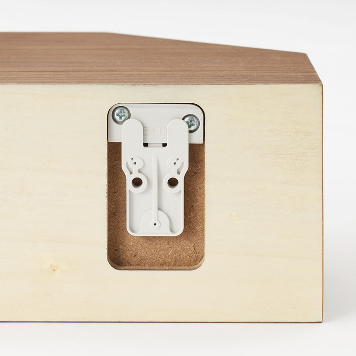 Mujirushi Ryohin Corner Shelf - Walnut, 22x22x10cm - Japan-Kiichin - The #1 Place for Japanese Goods in Your Hand!