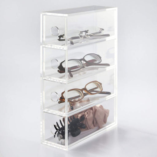 Mujirushi Ryohin Acrylic Glasses/Accessory Case - 6.7X17.5X25Cm - Japan-Kiichin - The #1 Place for Japanese Goods in Your Hand!