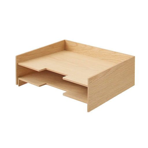 Mujirushi Ryohin Japan A4 Wooden Document Tray - 2 Tiers-Kiichin - The #1 Place for Japanese Goods in Your Hand!