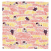 Musubi Furoshiki 70Cm Kata Kohare Cat & Bird Pink - Made In Japan-Kiichin - The #1 Place for Japanese Goods in Your Hand!