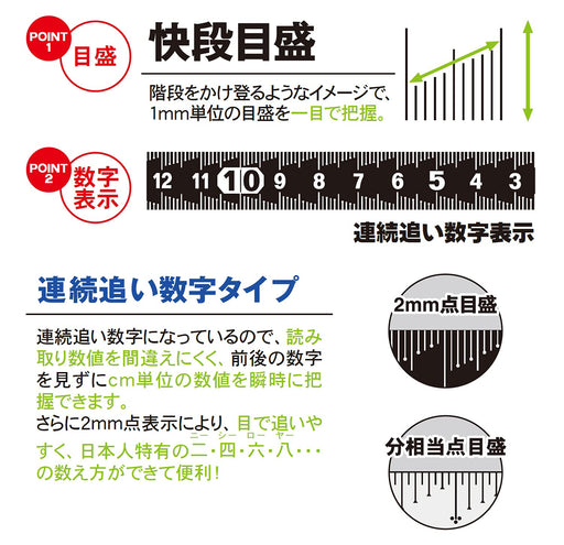 Niigata Seiki Mini Kaidan Scale - 10cm, CM-10KD-Kiichin - The #1 Place for Japanese Goods in Your Hand!