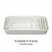 Noda Horo Enamel Nestable Meal Prep Baking Tray No.15 - White Series-Kiichin - The #1 Place for Japanese Goods in Your Hand!