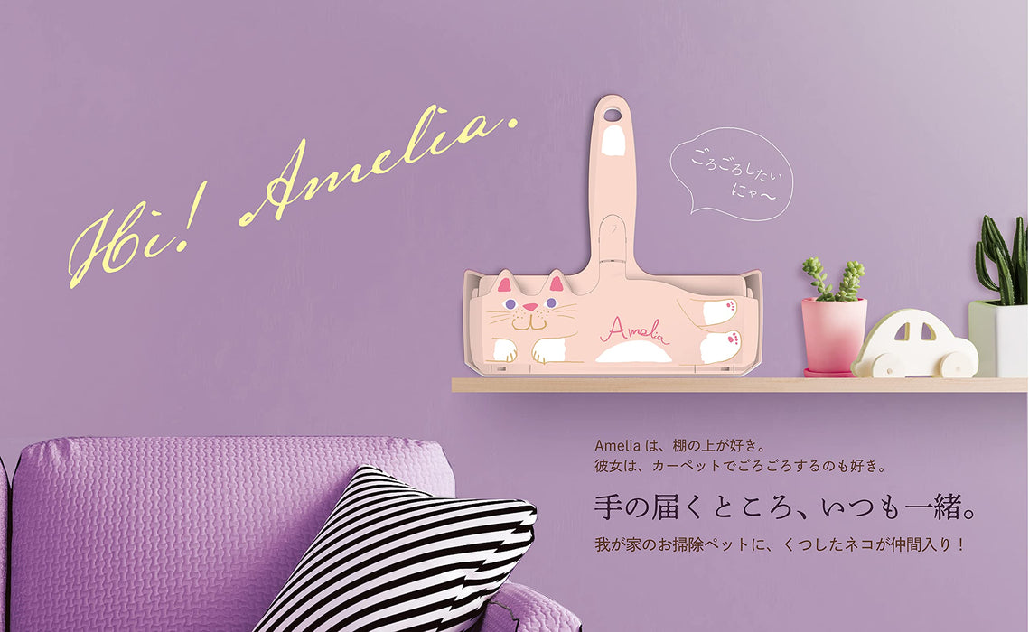 Pakupaku Roller Amelia - Japan's Pet Hair Remover for Clean Carpets-Kiichin - The #1 Place for Japanese Goods in Your Hand!