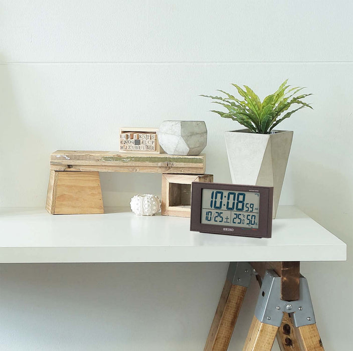 Seiko Digital Alarm Clock with Calendar, Temperature, and Humidity Display-Kiichin - The #1 Place for Japanese Goods in Your Hand!