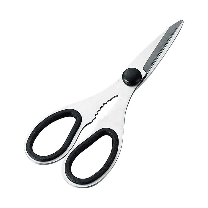 Shimomura Kogyo Soft Grip Kitchen Scissors Ash-407-Kiichin - The #1 Place for Japanese Goods in Your Hand!