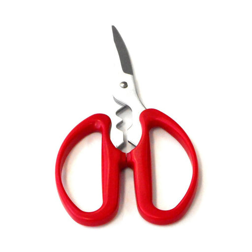 Shimomura Kougyou KSH-01 Crab Spa Kitchen Shears Japan Made Niigata Tsubame-Sanjo Silver/Red-Kiichin - The #1 Place for Japanese Goods in Your Hand!