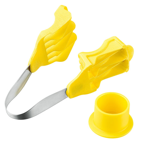 Shimomura Kougyou FV-202 Japan 10x15cm Banana Cutter Dishwasher Safe Yellow-Kiichin - The #1 Place for Japanese Goods in Your Hand!