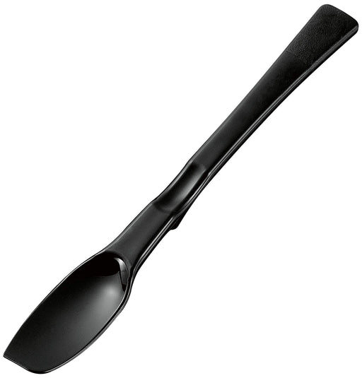 Shimomura Kougyou KIB-607 Kitchen Bar Soft Spoon Japan Niigata Tsubame-Sanjo 174x27x15mm Black-Kiichin - The #1 Place for Japanese Goods in Your Hand!